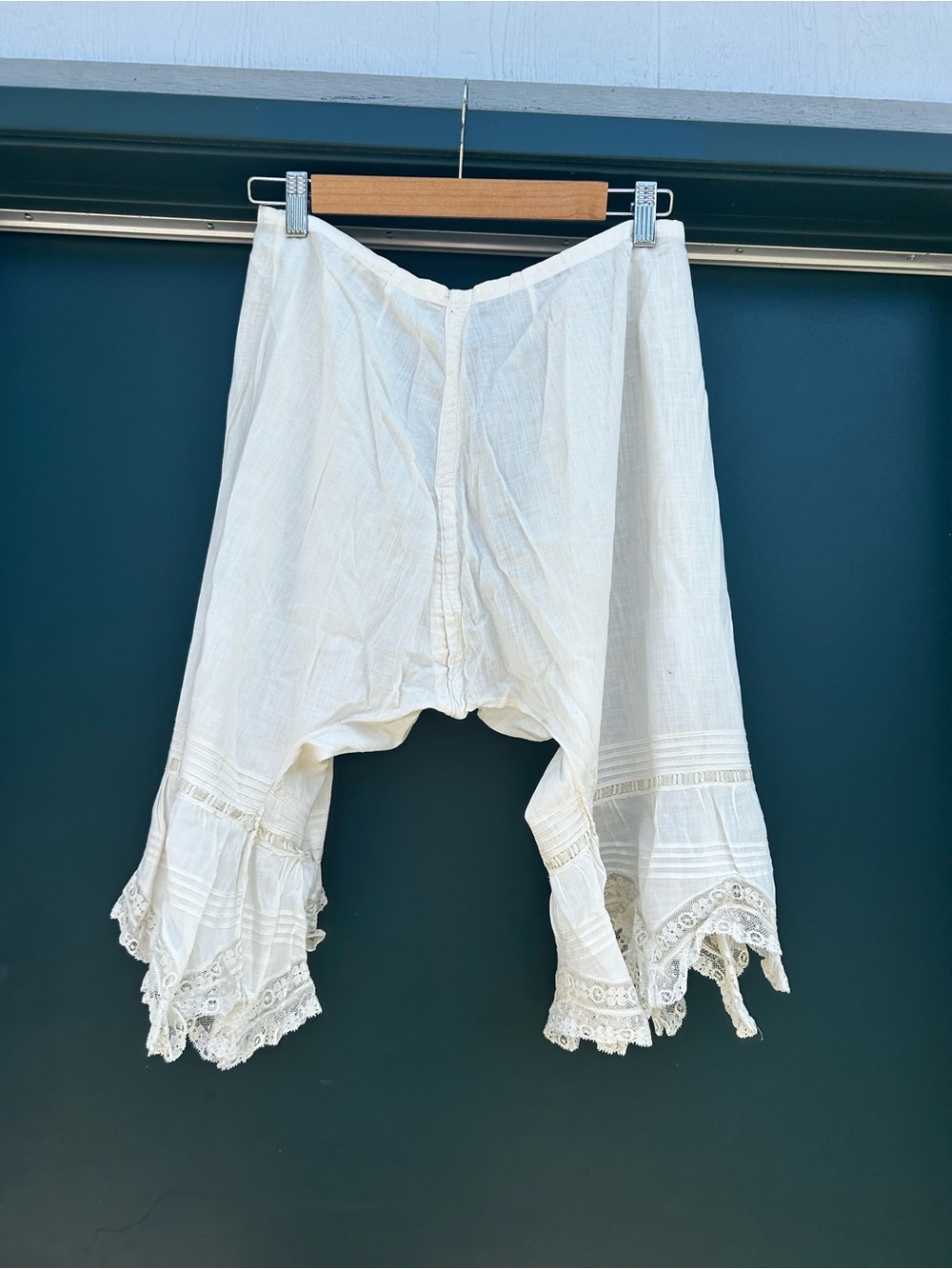 1900-1910 Vintage White Lace Trim Bloomers